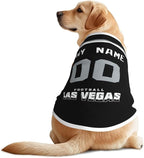 Las Vegas Custom Pet Jersey Dog Clothes Jersey Various Sizes Customized Any Name & Number for Small & Middle and Big Dogs