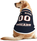 Chicago Custom Pet Jersey Dog Clothes Jersey Various Sizes Customized Any Name & Number for Small & Middle and Big Dogs
