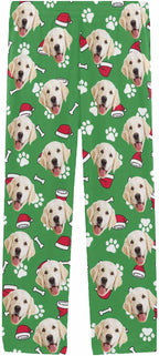 MyPupSocks Custom Pet Face Pajamas Pants Photo Pajama Bottoms for Men S-XXL