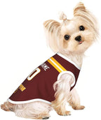 Wash1ngt0n Dog Clothes Jersey Pet Jersey Customized Any Name & Number S-5XL for Small Middle and Big Dogs