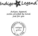 Indigo Legend Funny Cat Baby Bodysuit – Artist-Designed Print, USA-Hand Screen-Printed, Limited Edition Small-Batch