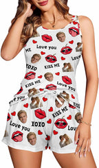 Artsadd Custom Pajamas for Women Men Family, Personalized Face Pjs Pajama Pants, Funny Pet Photo Loungewear Sleepwear Jammies