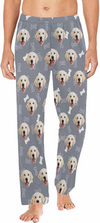 MyPupSocks Customized Face Pajamas Pants Photo Pajama Bottoms for Men S-XXL