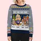 Wrappiness A Girl And Her Dog Christmas Sweatshirt - Cozy Unisex Fit Custom Shirt - Cute for Women Pet Lovers