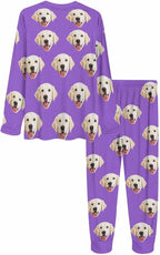 MyPupSocks Custom Face Pajamas Sets for Women, Personalized Photo Sleepwear XS-XXL