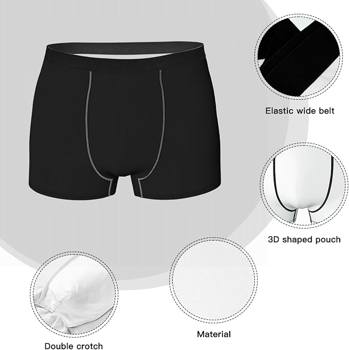 Personalized Underwear for Men with Face Custom Face Boxers Customized Boxer Briefs Funny Gifts for Him Husband Boyfriend