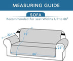 H.VERSAILTEX Sofa Slipcover for Dogs/Cats/Pets Sofa Cover Quilted Furniture Protector with Non Slip Elastic Strap Water Resistant Sofa Covers Couch Covers Seat Width to 66" (Sofa, Red/Tan)