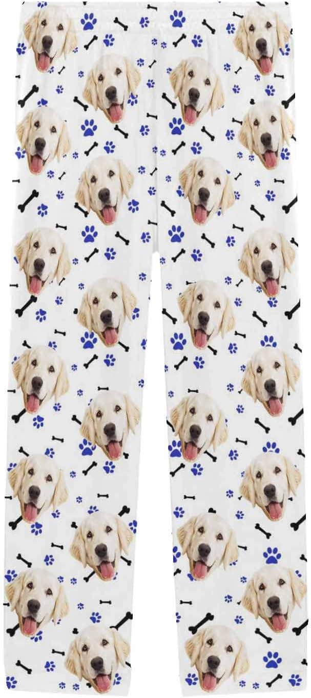 MyPupSocks Personalized Face Pajamas Pants Photo Pajama Bottoms for Men S-XXL