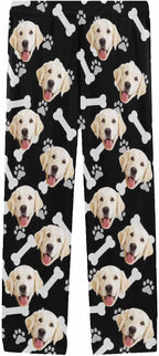 MyPupSocks Customized Face Pajamas Pants Photo Pajama Bottoms for Men S-XXL