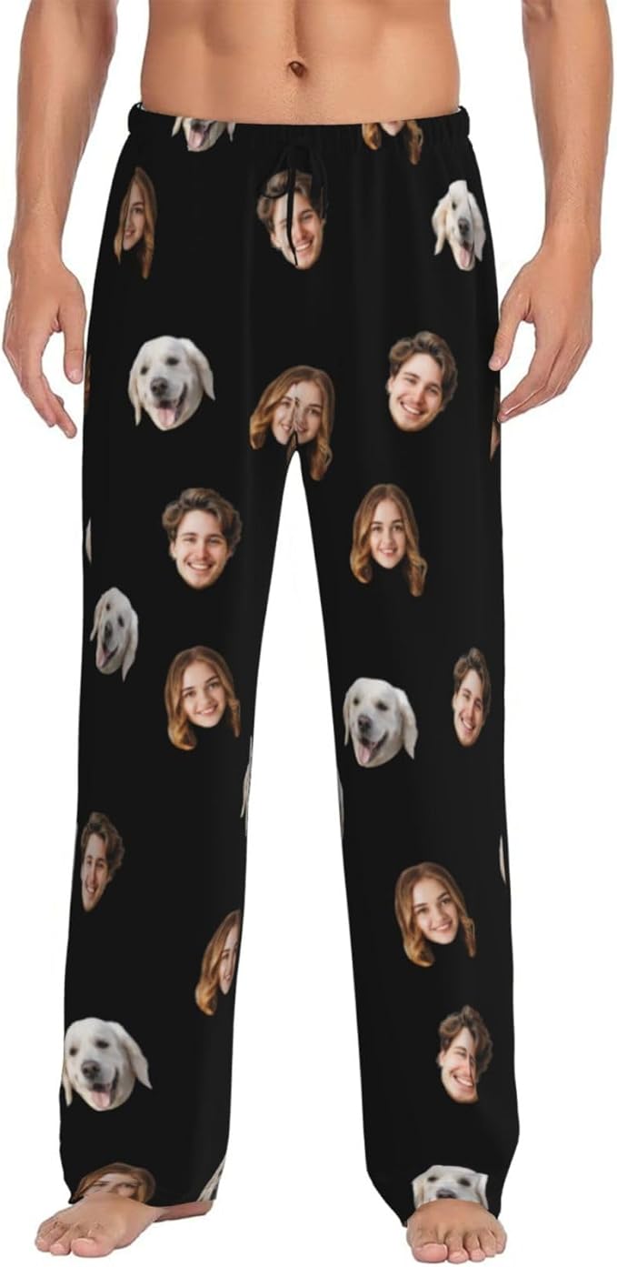 Personalized Pajama Pants For Men Women Custom Pajama Pants With Face Custom Face Pajamas Funny Customized Gifts