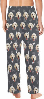 MyPupSocks Customized Face Pajamas Pants Photo Pajama Bottoms for Men S-XXL