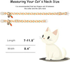 2 Pack Easter Cat Collars - Playful Chick & Carrot Easter Breakaway Cat Collar with Bell & Matching Pendant, Adjustable Spring Holiday Pink Yellow Kitten Collars for Boy Girl Cats