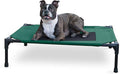 K&H Pet Products Original Pet Cot Elevated Dog Bed Green/Black Mesh Medium 32 X 25 X 7 Inches