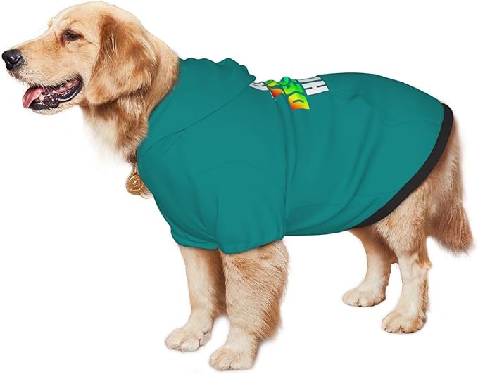 Personalized Pet Sweatshirt, Custom Dog Hooded with Pocket, Customize Hoodies for Dogs, Puppy, S, Tomato
