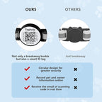Upgraded Version - Reflective Cat Collar with Bell, Solid & Safe Collars for Cats, Nylon, Mixed Colors, Pet Collar, Breakaway Cat Collar Charms, Free Replacement, Fits Most Cats (Blue)