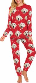 MyPupSocks Custom Face Pajamas Sets for Women, Personalized Photo Sleepwear XS-XXL