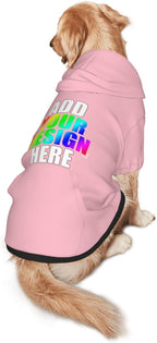 Personalized Dog Hoodie, Custom Dog Sweatshirt with Pocket, Customized Hoodie for Dogs, Puppy, Cat,XXL, Pink