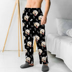 MyPupSocks Customized Face Pajamas Pants Sleep Bottoms for Men Women XS-2XL