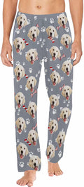 MyPupSocks Custom Pet Face Pajamas Pants Photo Pajama Bottoms for Men S-XXL