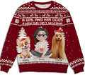 Wrappiness A Girl And Her Dog Christmas Sweatshirt - Cozy Unisex Fit Custom Shirt - Cute for Women Pet Lovers