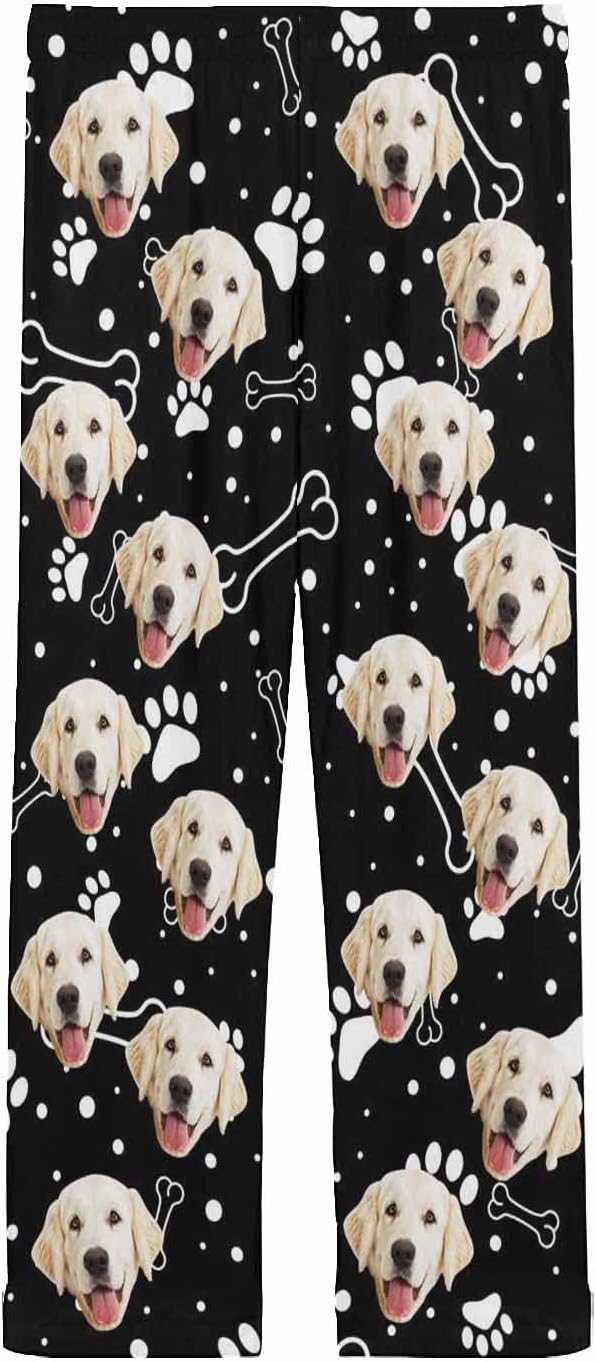 MyPupSocks Personalized Face Pajamas Pants Photo Pajama Bottoms for Men S-XXL