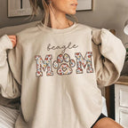 CHILLEVER Personalized Embroidered Dog Mom Sweatshirt, Dog Mama Crewneck, Gift for Mom, Pet Name On The Sleeve