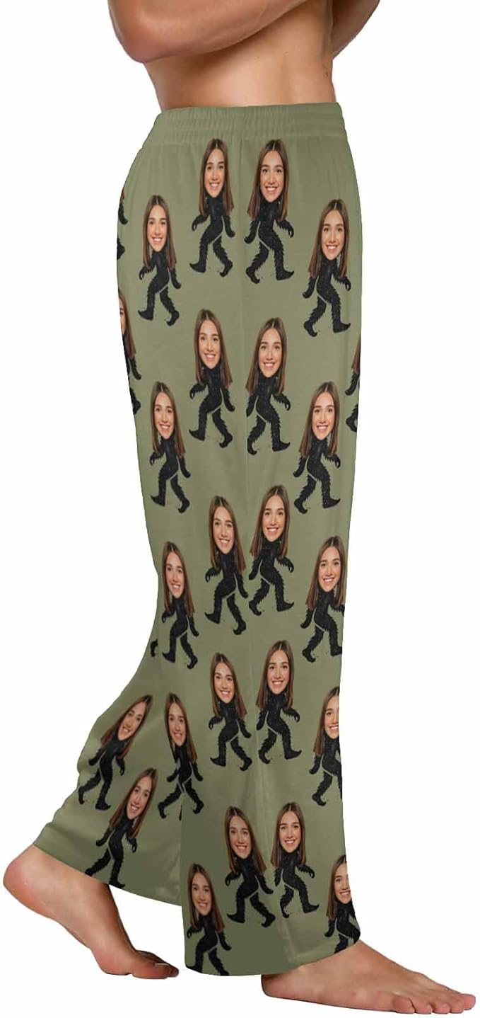 Custom Pajama Pants for Men, Personalized PJ Pants with Photos, Custom Mens Pajama Shorts, Gifts for Dad Husband