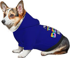 Custom Dog Hoodie, Personalized Dog Sweatshirt, Dog Clothes for Small Dogs Customizable, Navy, XS, Ropa para Perros Pequeños, Customized Pets Puppy Clothes, Personalized Gifts