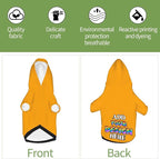 Personalized Dog Hoodie Custom Hooded Pet Warm Pullover Sweatshirt with Name Number Clothes for Chihuahua Pupppy Kitten Hoodies Puppy Soft Sweater Winter Small Dogs Cats, Orange, L,