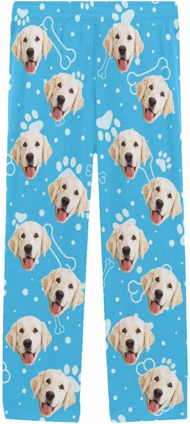 MyPupSocks Personalized Face Pajamas Pants Photo Pajama Bottoms for Men S-XXL