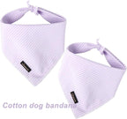 ARING PET Summer Dog Bandana-Cute Lavender Dog Bandanas, Comfortable Pet Scarf Dogs Triangle Bibs for Small to Large Girl Dogs and Cats