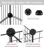 LANGXUN 12pcs DIY Small Animal Pet Playpen with Waterproof Mat, C&C Cage for Puppy Kitten, Rabbit Cage,Guinea PigsGuinea Pig Cages | Indoor & Outdoor Portable Metal Wire Yard Fence, Metal Pet Panels