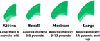 Glitter Christmas Combo Soft Nail Caps Cats Claws 40pk (20 Green Glitter - 20 Red Glitter) Kitten Size