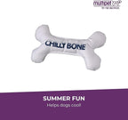 Multipet Chilly Bone Dog Toy - Vanilla-Scented Canvas Freezable Teething Toys - Frozen Toy for Chewing & Playing - Freezable Dog Toys (1 Count, 7”)