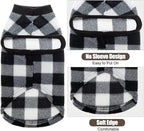 EXPAWLORER Plaid Cat Sweater - Pet Clothes Cat Puppy Vest Warm Fleece Hoodie for Cats, Fall and Cold Winter Coat Pullover Design, Buffalo Checked Sweatshirt Clothing Also for Small Dogs