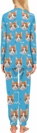 MyPupSocks Custom Face Pajamas Sets for Women, Personalized Photo Sleepwear XS-XXL