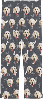 MyPupSocks Customized Face Pajamas Pants Photo Pajama Bottoms for Men S-XXL
