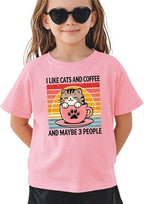 Kids Toddler Little Boys Girls T-Shirt Short Sleeve Funny Animals Graphic Letters Print Tee Top Summer Clothes
