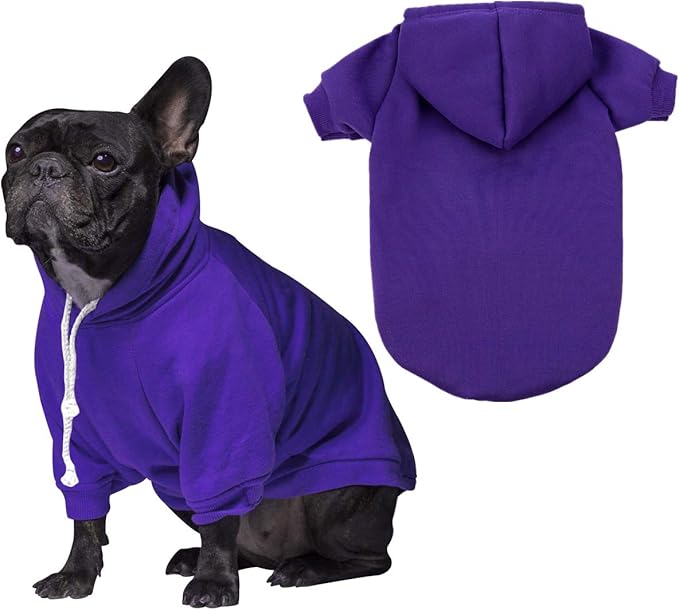 Blank Dog Sweatshirt Pet Hoodie for Puppy Small Dogs Doggie Clothes S