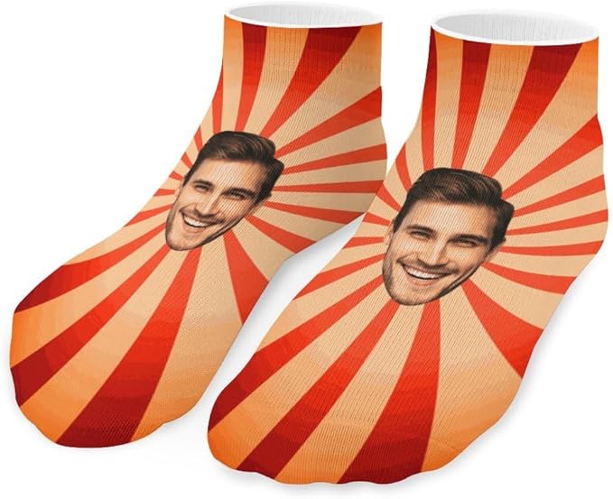 Personalized Ankle Socks with Face Custom Photo Socks Low Cut Ankle Socks Athletic Socks Valentine's Day Gifts for Women Men