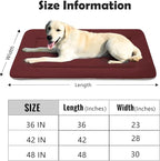 JoicyCo Dog Bed Large Crate Mat 42 in Non-Slip Washable Soft Mattress Kennel Pads