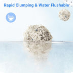 ELS PET Clumping Cat Litters 2 Packs, Strong 3 in 1 Mixed Cat Litter, Unscented Ultra Absorbent and Fast Drying Cat Litter, Flushable Odor Eliminating