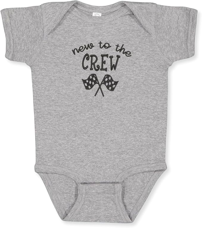 COUPLEHOODIES Personalized Baby Onesie Bodysuit – Custom Embroidery Gift for Pregnancy Reveal Baby Shower or First Grandchild