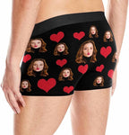 M YESCUSTOM Custom Faces Funny Short Briefs Gift for Husband Underwear