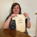 COUPLEHOODIES Personalized Baby Onesie Bodysuit – Custom Embroidery Gift for Pregnancy Reveal Baby Shower or First Grandchild