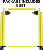 3 Pack Adjustable Height Hurdles Training Equipment, Agility Speed Jumping Training Equipment for Basketball Soccer Football Dogs, Indoor & Outdoor, Detachable Hurdles Track and Field(Green)
