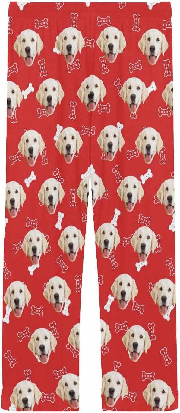 MyPupSocks Customized Face Pajamas Pants Photo Pajama Bottoms for Men S-XXL