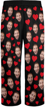 Personalized Face Pajama Pants for Men Women Custom Photo Printed Pajamas Bottoms Trousers Gift for Christmas Birthday