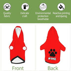 Custom Dog Hoodie Warm with Your Photo Text Logo Name Personalized Dog Clothes for Puppy Sweatshirt Hooded for Small Medium Large Dogs Girl/Boy Cats Red