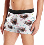 M YESCUSTOM Custom Faces Funny Short Briefs Gift for Husband Underwear